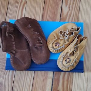 2 pairs of Toddler moccasins